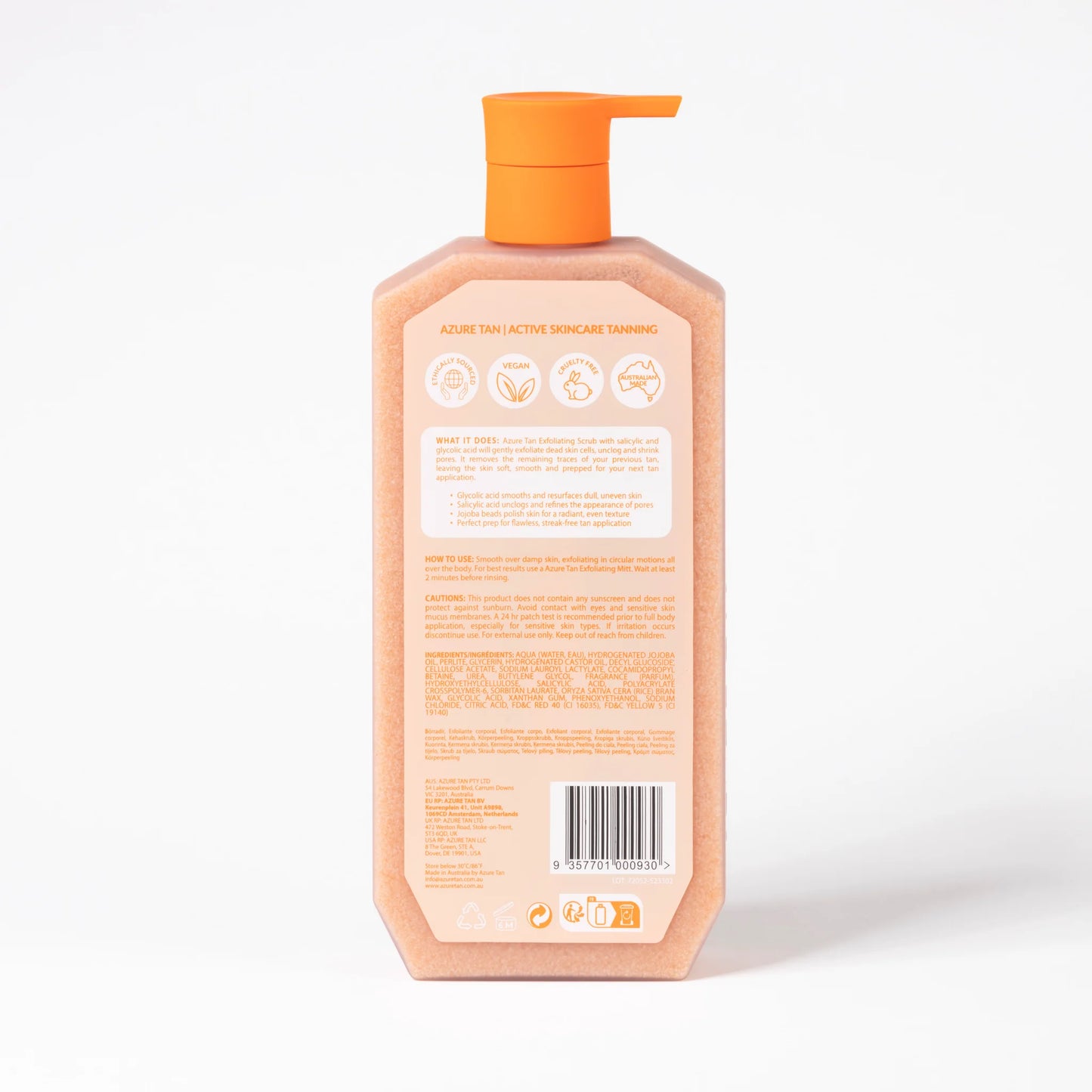 SMOOTH & REMOVE TAN EXFOLIATING SCRUB - 500ML