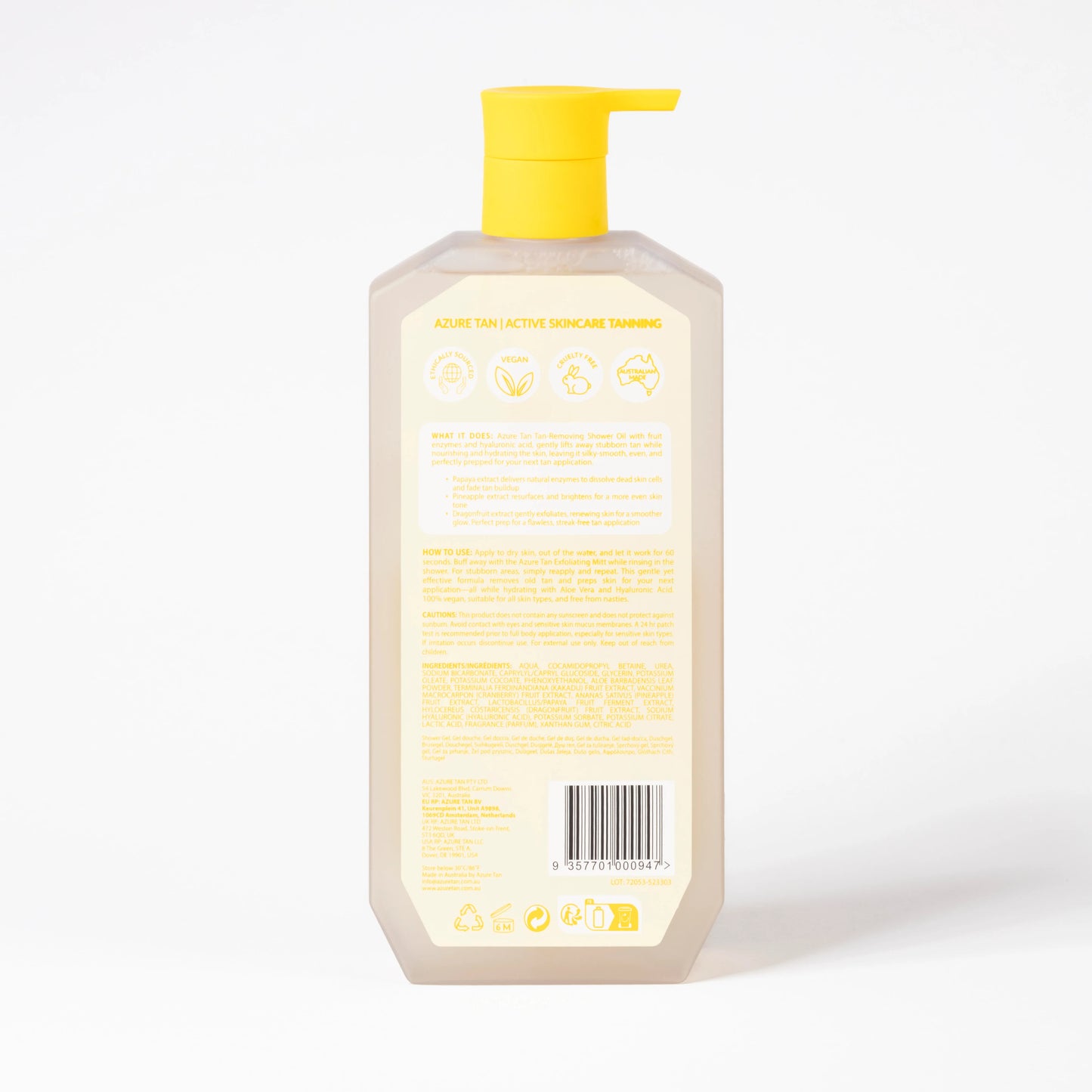 60 SECOND RESET TAN REMOVER GEL - 500ML